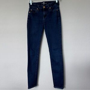 7 For All Mankind “The Skinny” Women’s Jeans Size 24 Dark Wash